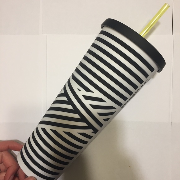NWT STARBUCKS STRIPE/ OPTICAL ILLUSION TUMBLER - Picture 2 of 4